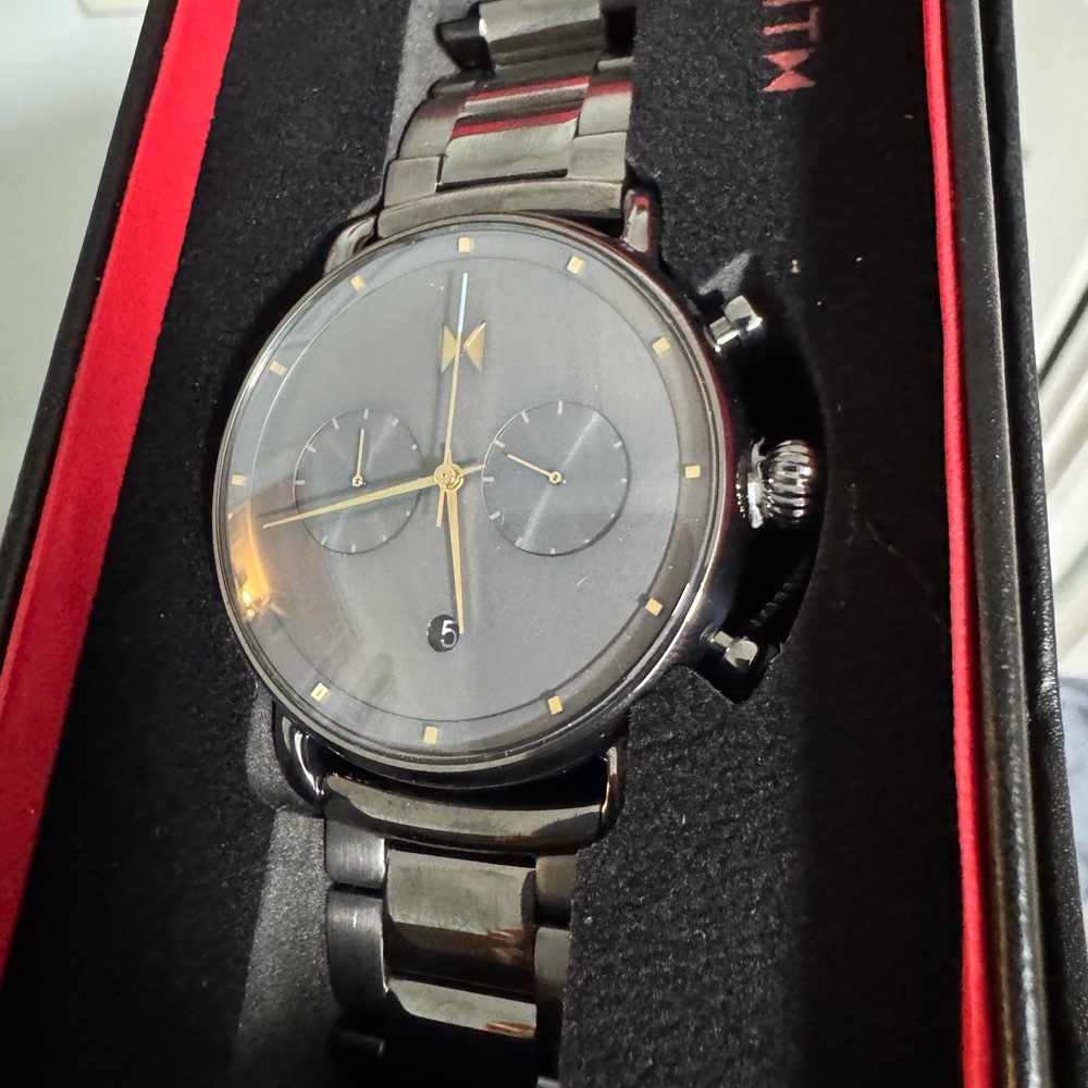 MVMT Gunmetal and Gold Chronograph Timepiece - Picture 5 of 7